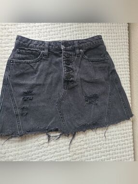 We The Free Black Denim Mini Skirt Women's Size 25